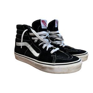 VANS SK8-HI Top SHOE Black Suede Size 8.5 Women / 7 Men